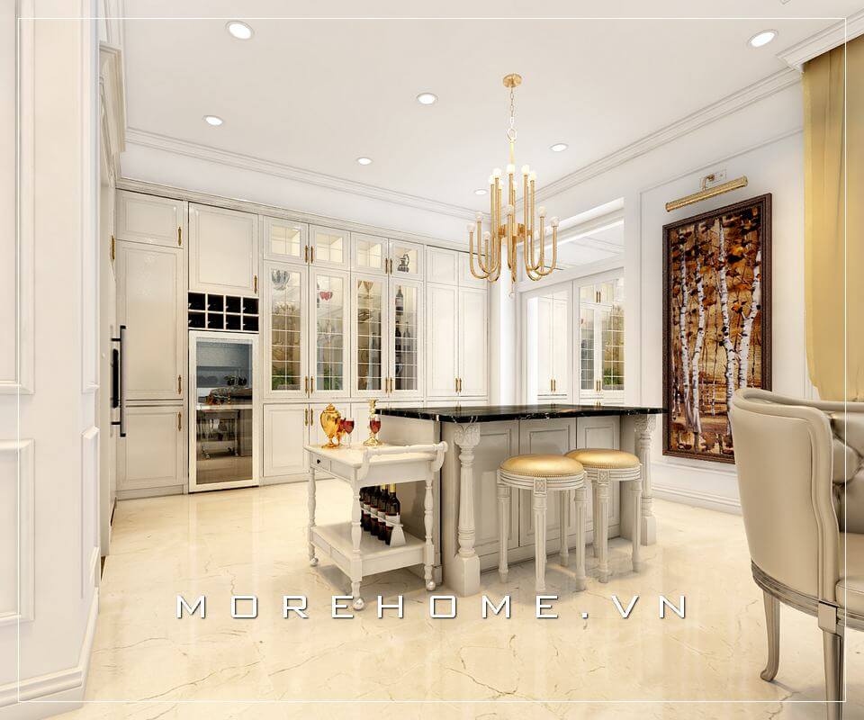 Thiết kế nhà bếp tiện nghi sang trọng